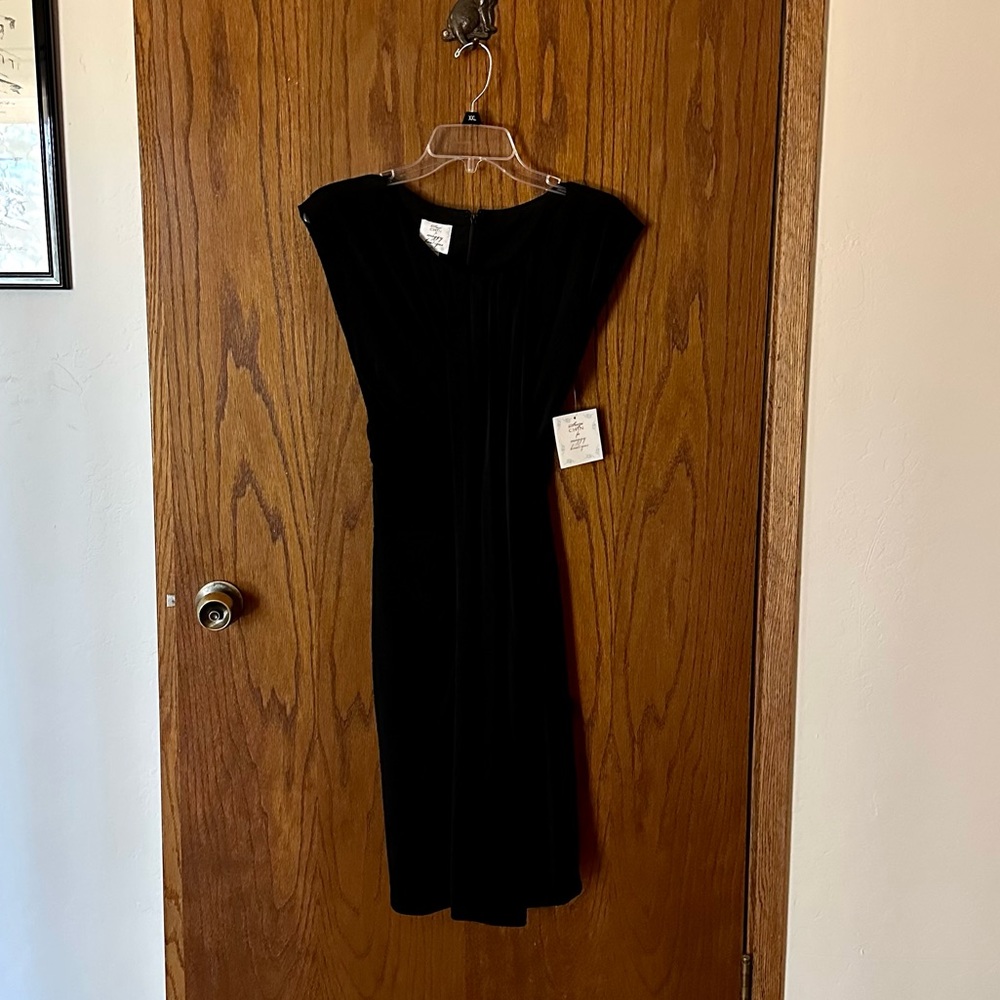 Suzi Chin for Maggie Boutique sexy black dress, fully lined, SZ 8